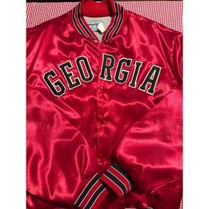 Vintage 80's Swingster Georgia Bulldogs UGA Dawgs Bomber Jacket Mens XL USA Made